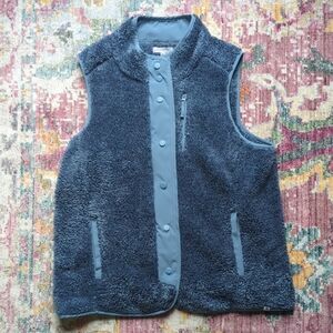 Cozy Blue Fleece Kids Vest